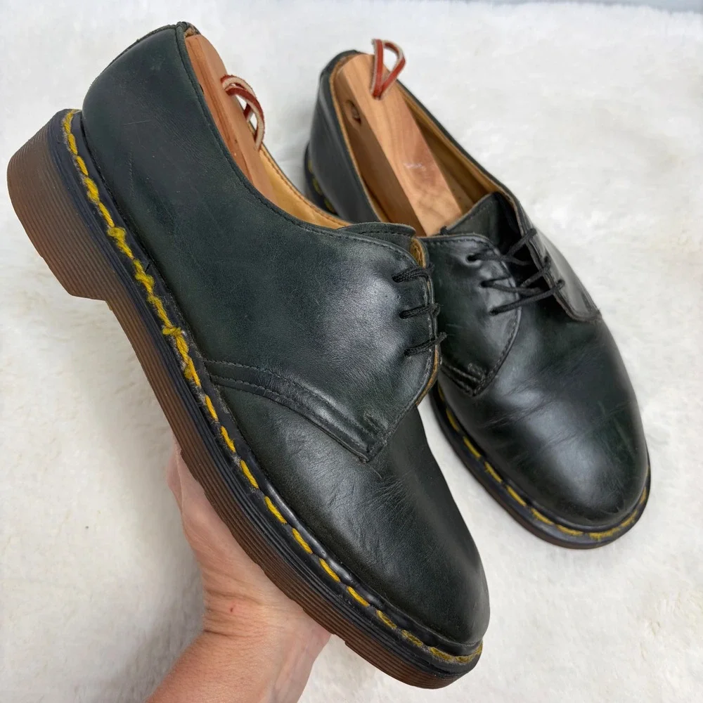 Dr. Martens 1461 Vintage Made in England Black Leather 3-Eye Oxford 5.5UK M7 W8